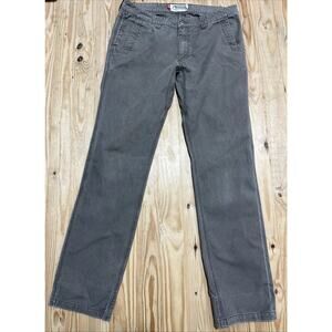Mountain Khakis Pants Men's 36x36 Canvas Broadway Fit Gray Workwear Heavy